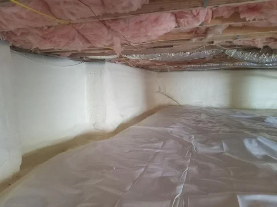 Crawl space encapsulation with closed-cell spray foam for Attic Insulation in Adelanto